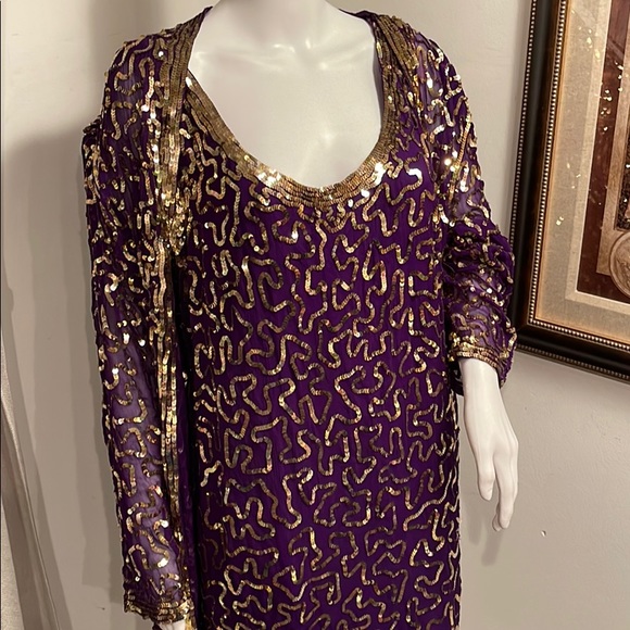 VINTAGE JUDITH ANN PLUS DRESS & MATCHING JACKET 1X - Picture 10 of 11